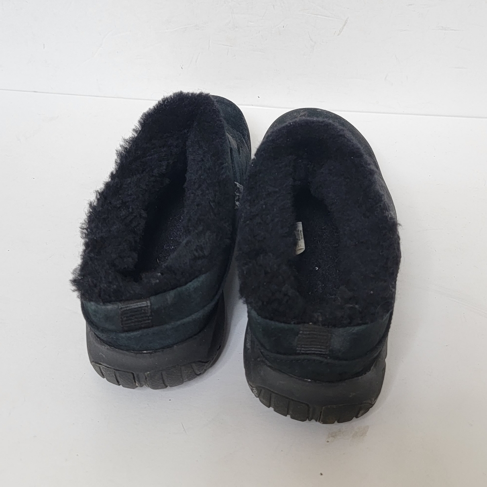 Merrell Black Q Form 2 Suede Sheepskin-lined Mules Slippers Black Slip Ons sz 6 - Picture 7 of 9